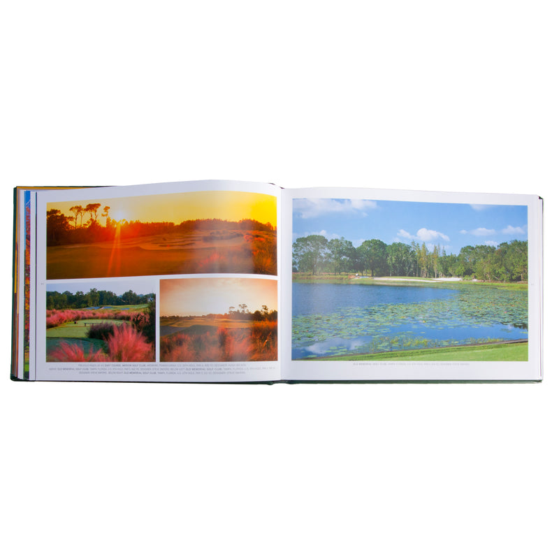 Golf Courses / Hand Bound Leather Book