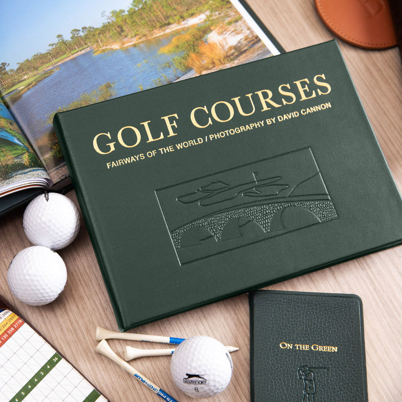 Golf Courses / Hand Bound Leather Book