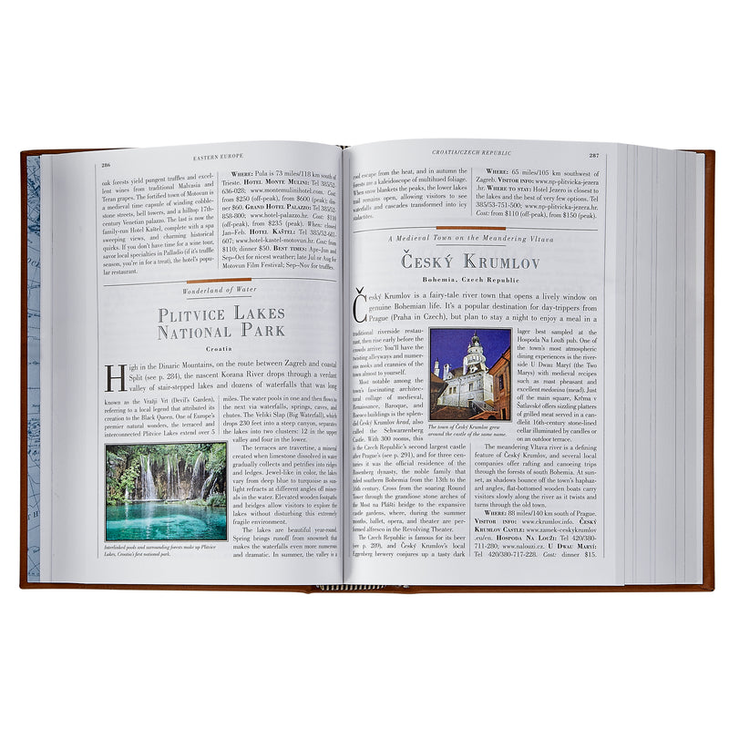 1,000 Places to See Before You Die / Hand Bound Leather Book