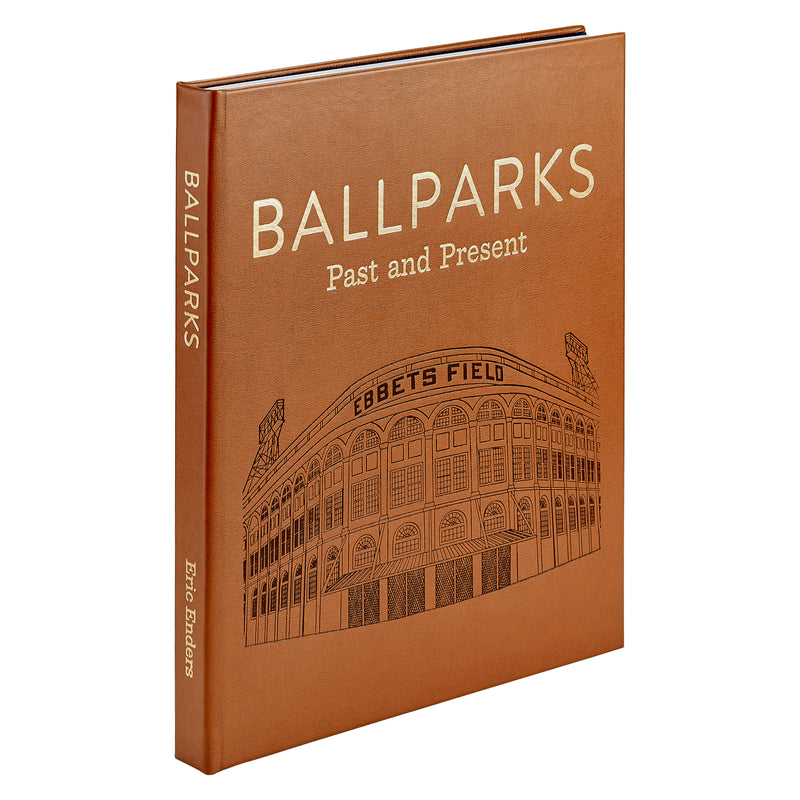 Ball Parks Past & Present / Hand Bound Leather Book
