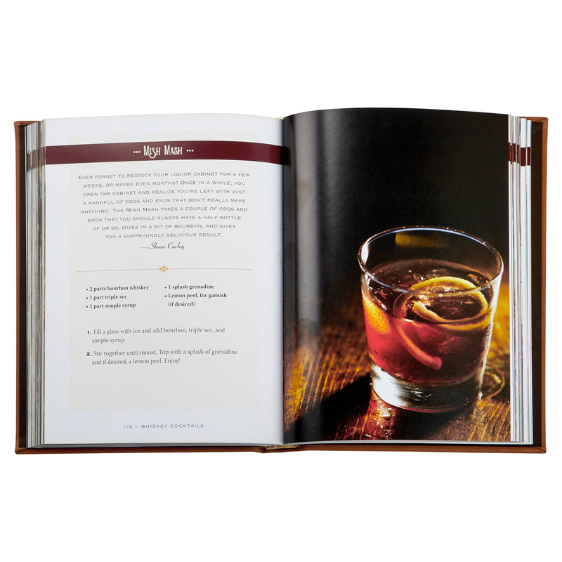 Whiskey Cocktails / Hand Bound Leather Book