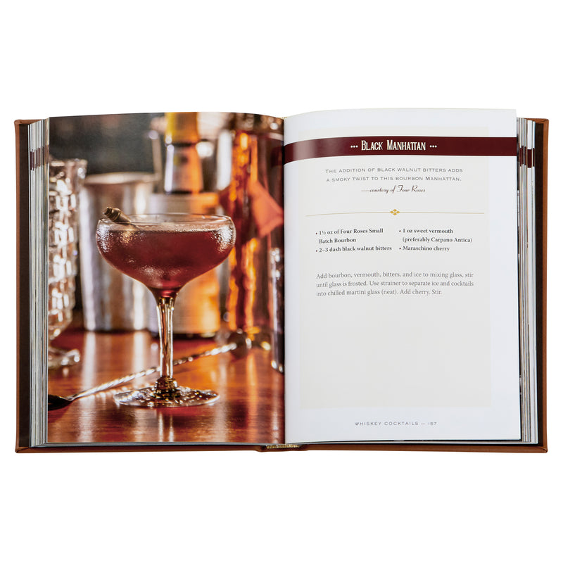 Whiskey Cocktails / Hand Bound Leather Book