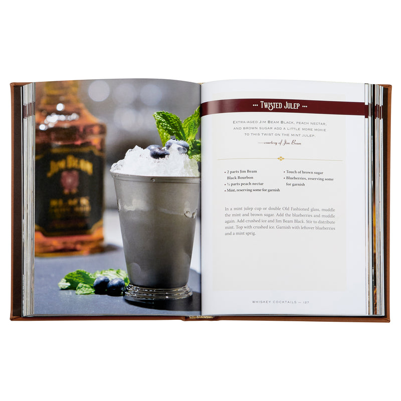 Whiskey Cocktails / Hand Bound Leather Book