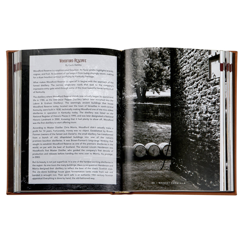 Whiskey Cocktails / Hand Bound Leather Book
