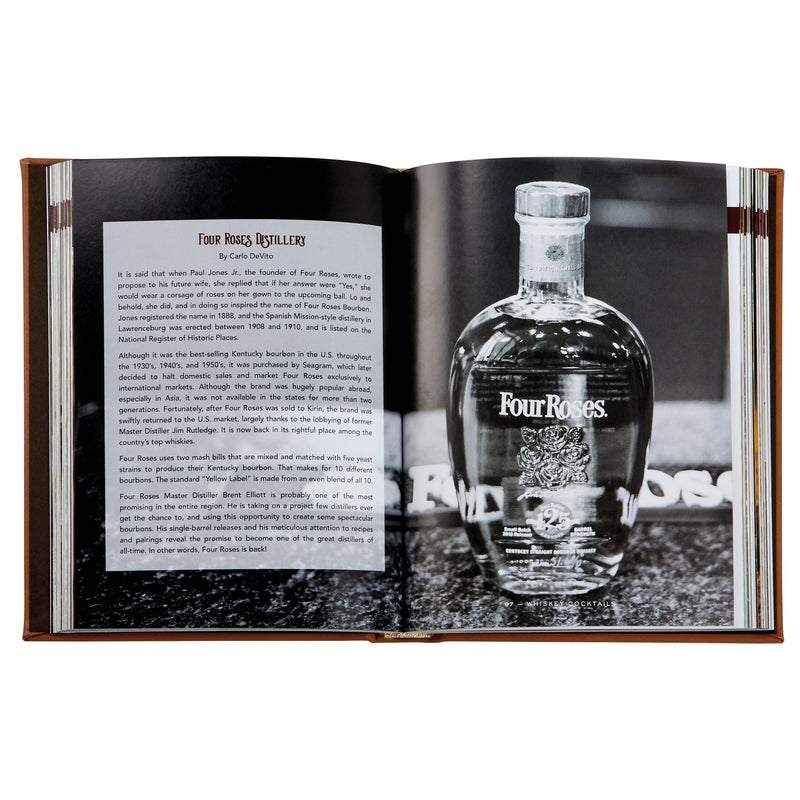 Whiskey Cocktails / Hand Bound Leather Book