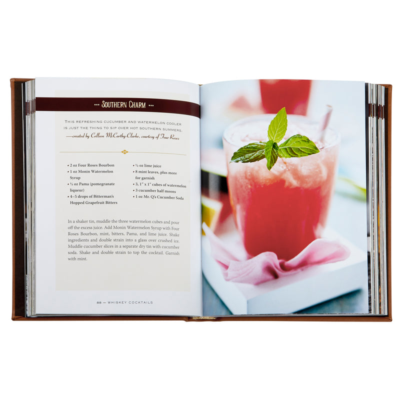 Whiskey Cocktails / Hand Bound Leather Book