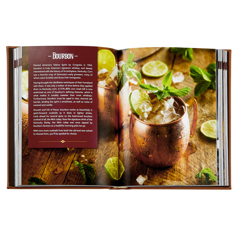 Whiskey Cocktails / Hand Bound Leather Book