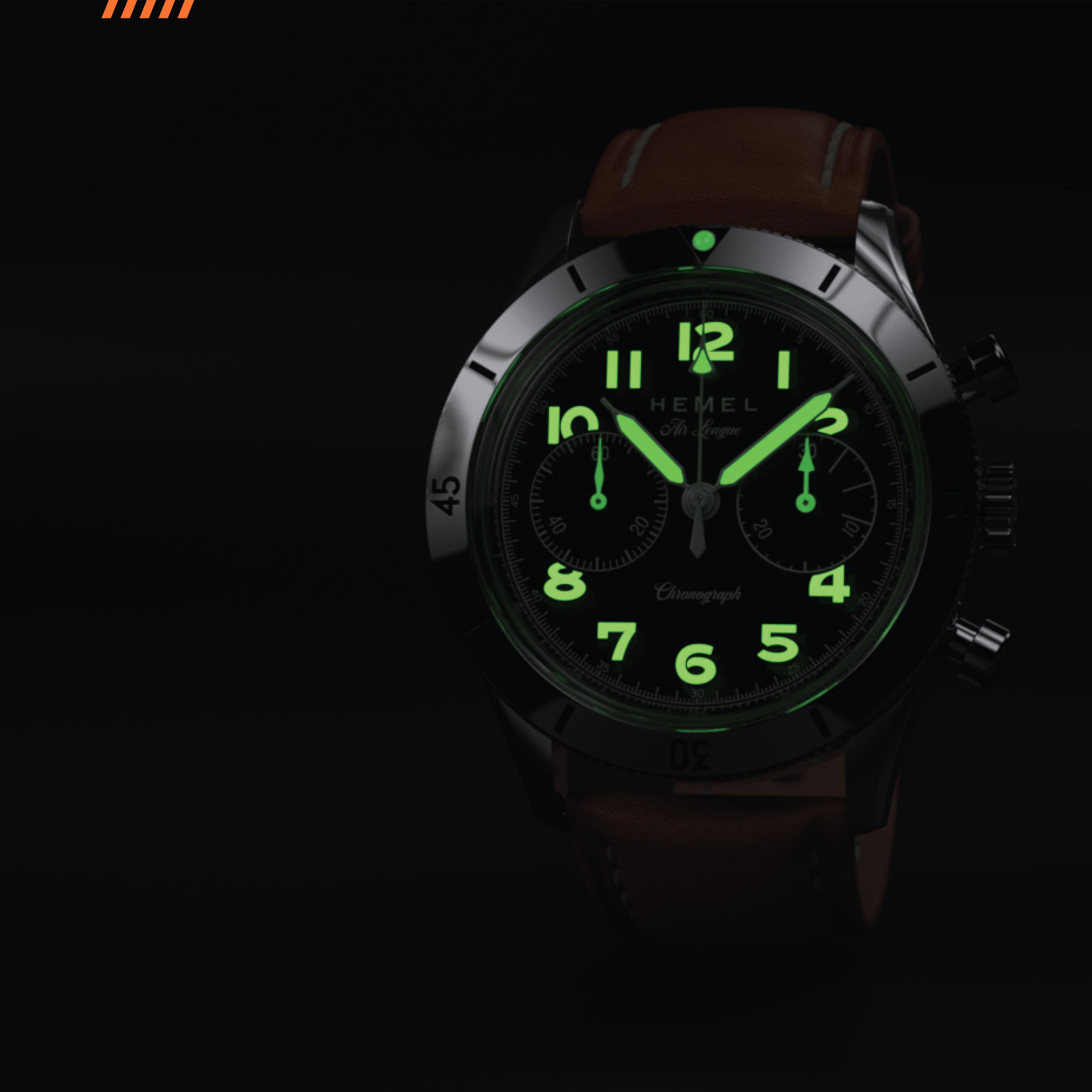 Hemel HFT20 Watch for Men with VK64 Configuration - Hemel Watches