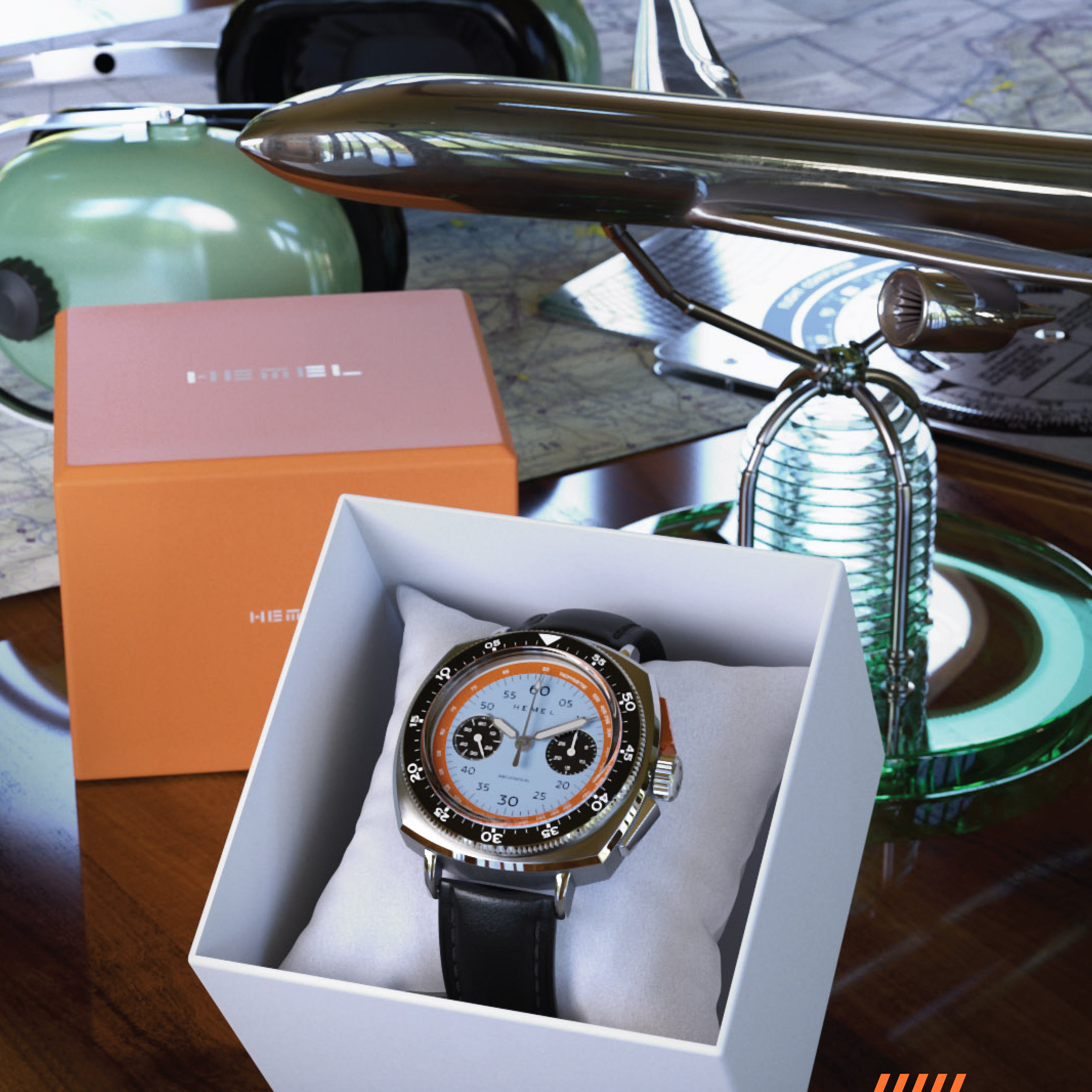 ハルコト Sky Racer / Hand Winding Mechanical / Classic Blue Livery – Hemel