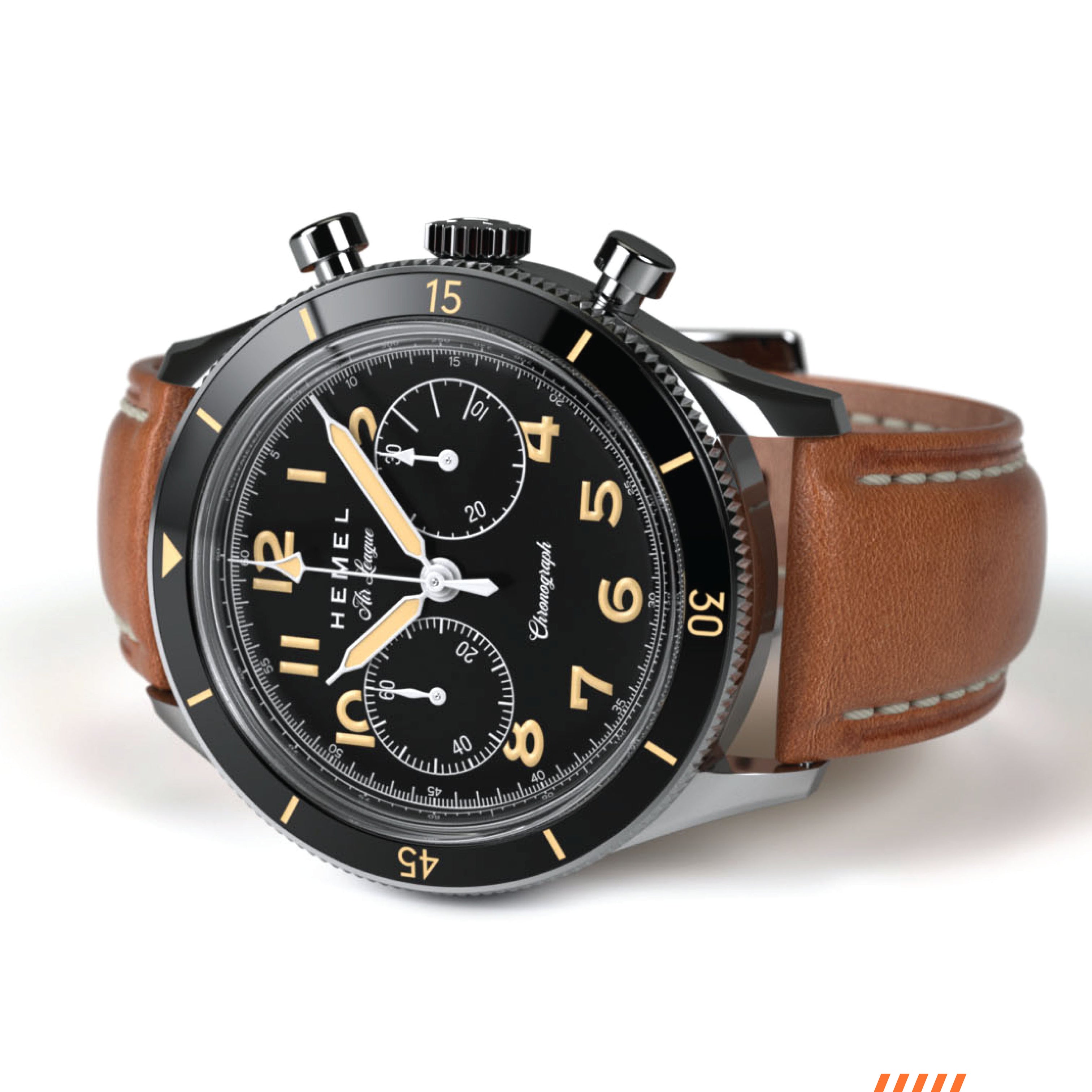 Hemel HFT20 Watch for Men with VK64 Configuration - Hemel Watches