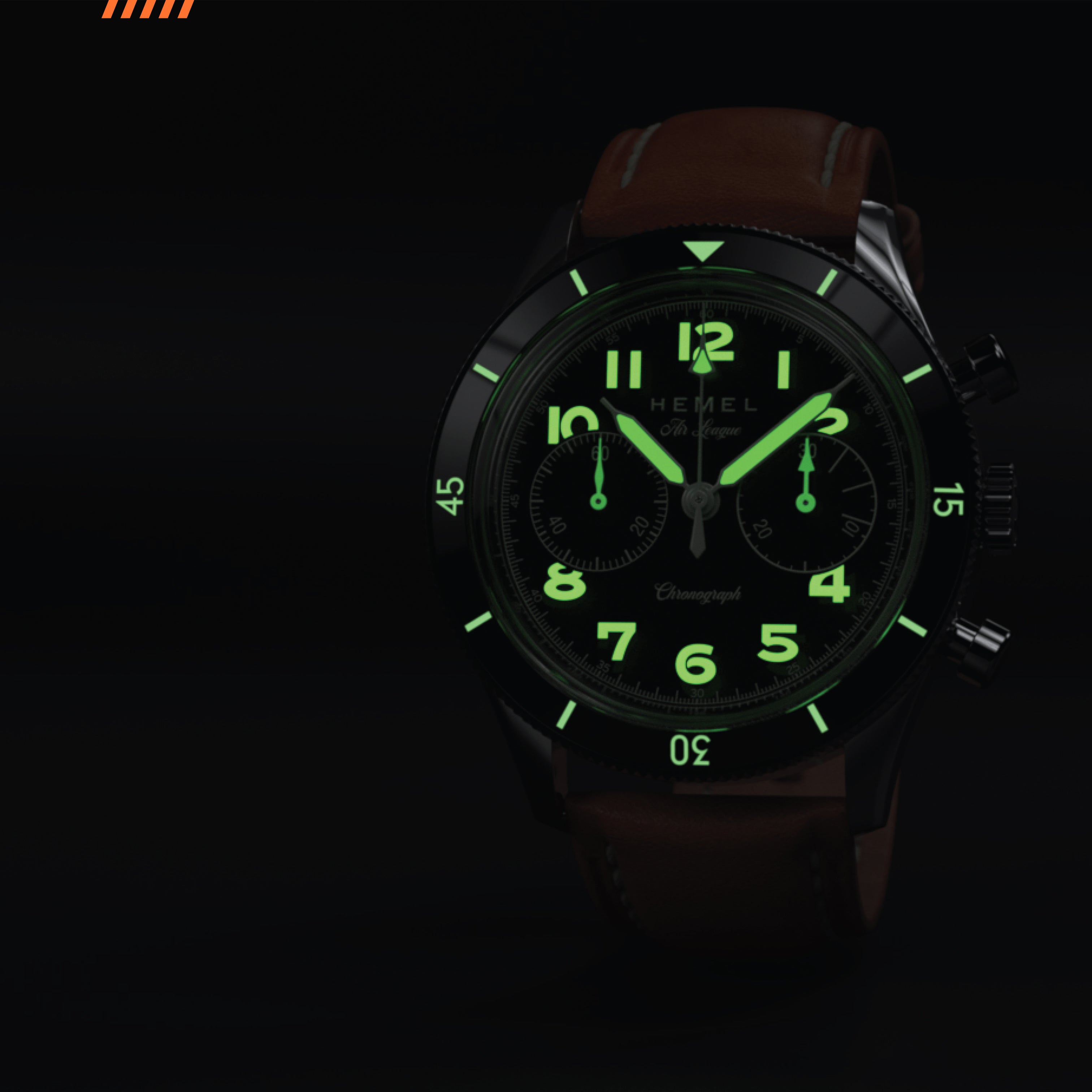 Hemel HFT20 Watch for Men with VK64 Configuration - Hemel Watches