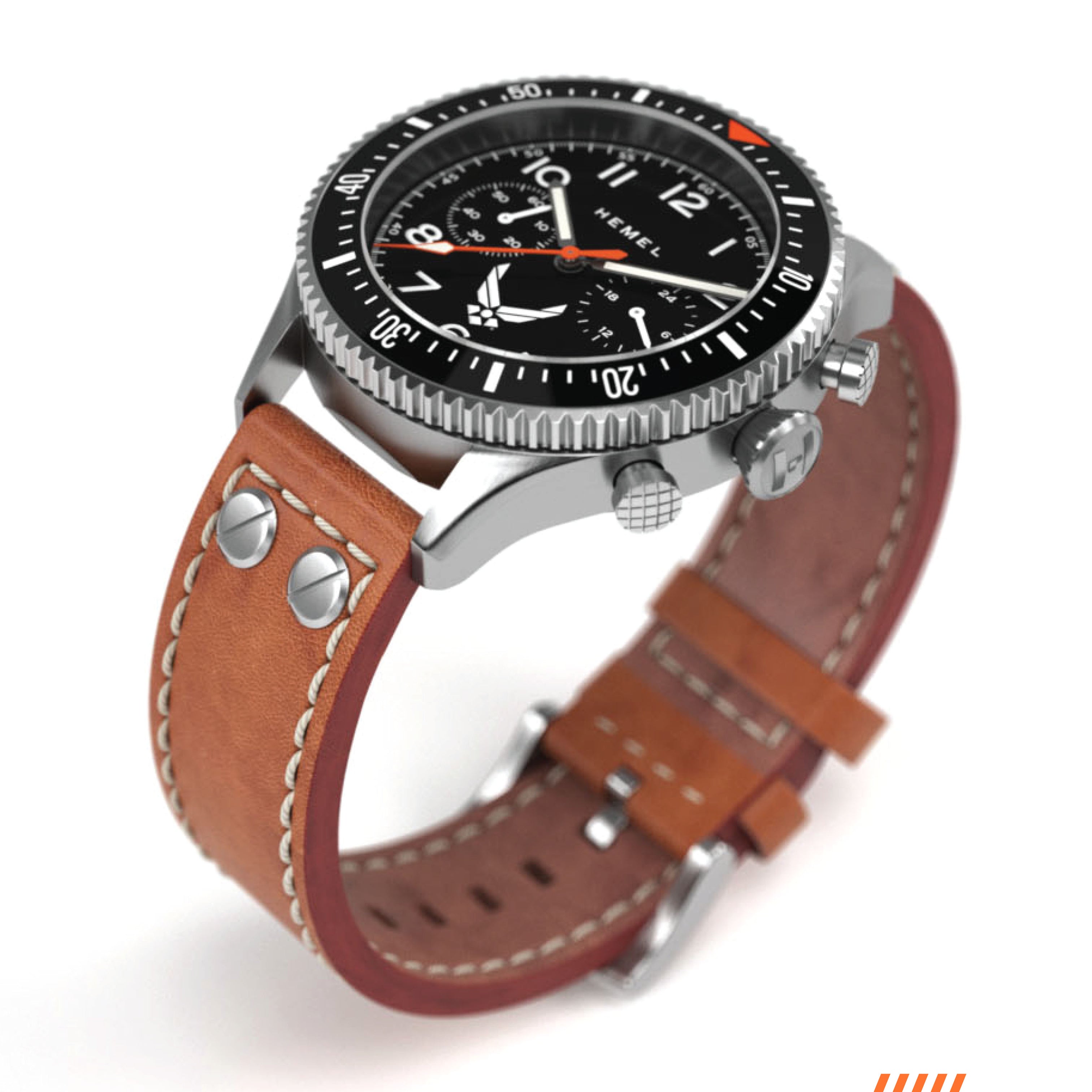 Hemel HFT20 Watch for Men with VK64 Configuration - Hemel Watches